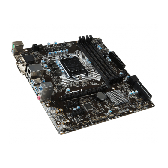 MSI H170M PRO-VDH Manuels