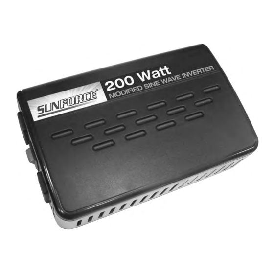 Sunforce 200 Watt Manuels