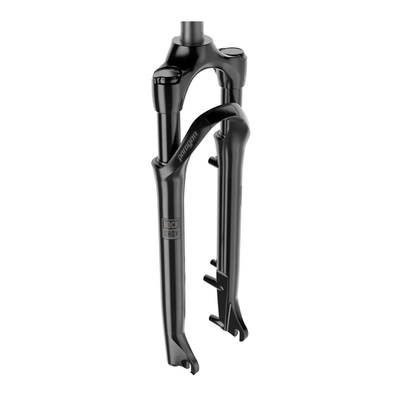 SRAM Rock Shox Paragon Manuel D'utilisation