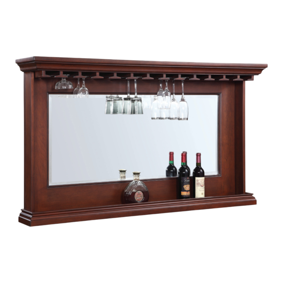 Hathaway SEVILLE BACK BAR MIRROR BG2729 Instructions De Montage
