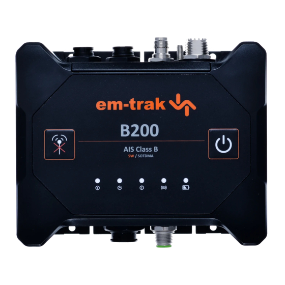 Em-Trak B200 Manuel D'utilisation