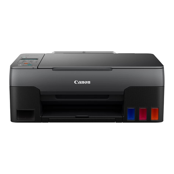 Canon G2060 Serie Manuel En Ligne