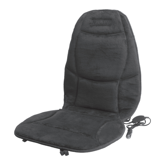 Wagan Tech Soft Velour Heated Seat Cushion Guide D'utilisation