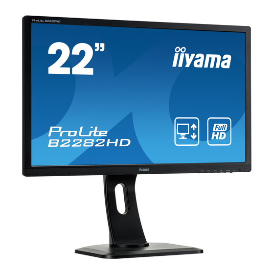 Iiyama ProLite B2282HD Mode D'emploi