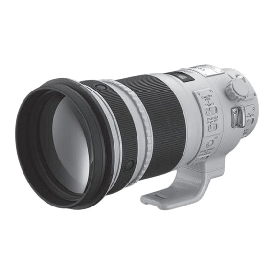 Canon EF300mm f/2.8L IS II USM Mode D'emploi