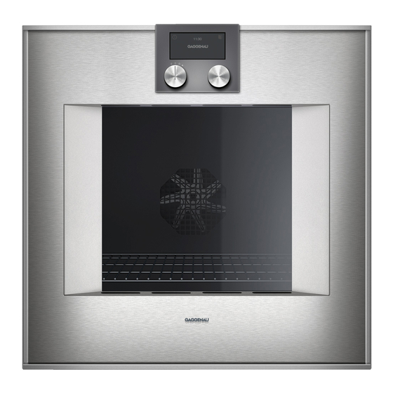 Gaggenau BO 420 Notice D'utilisation