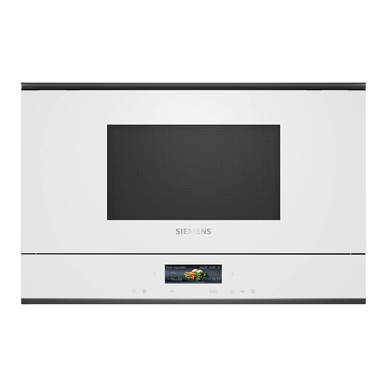 Siemens BF722R1W1 Manuel D'utilisation Et Notice D'installation
