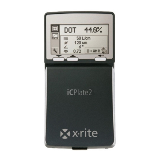 X-Rite iCPlate2 Guide De L'utilisateur