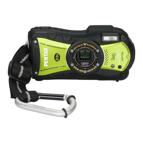 Pentax Optio WG-1 GPS Guide Rapide