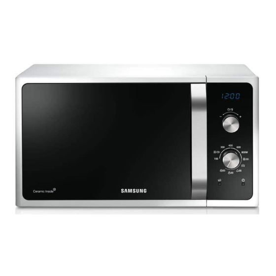 Samsung MG28F303E Serie Manuel D'utilisation Et Guide De Cuisson