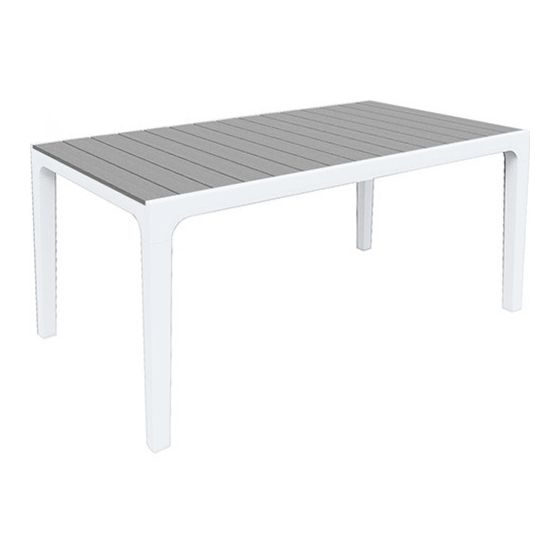 Keter Harmony Table Consignes De Montage