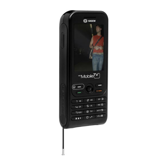 Sagem MY MOBILE TV Mode D'emploi