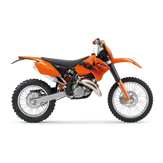 KTM 125 SX 2006 Manuel D'utilisation