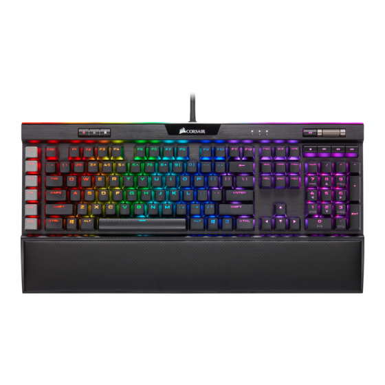 Corsair K95 RGB PLATINUM XT Mode D'emploi