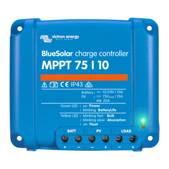 Victron energy SmartSolar MPPT 75/10 Manuel