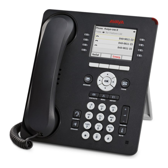 Avaya one-X SIP Manuels