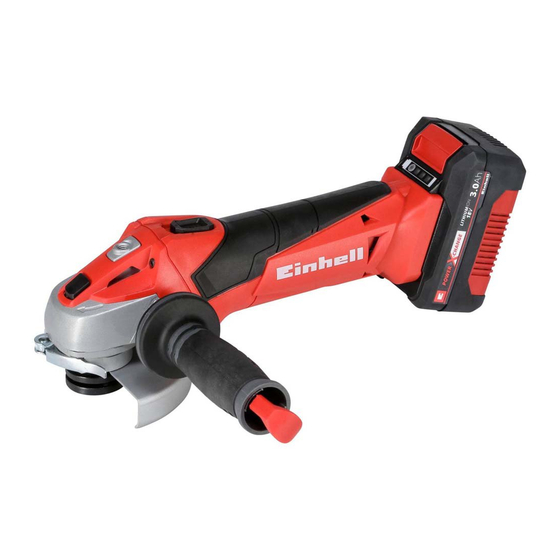 EINHELL TE-AG 18/115 Li Mode D'emploi