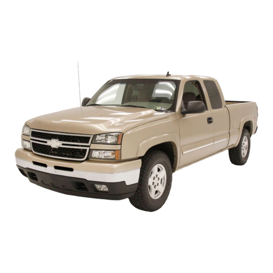 Chevrolet SILVERADO 2006 Manuels