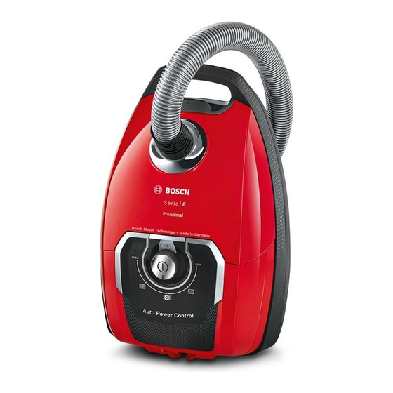 Bosch BGB8 Notice D'utilisation