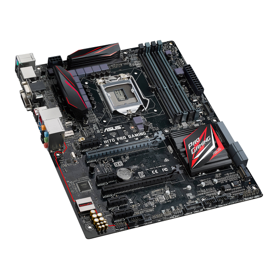 Asus H170 PRO GAMING Mode D'emploi