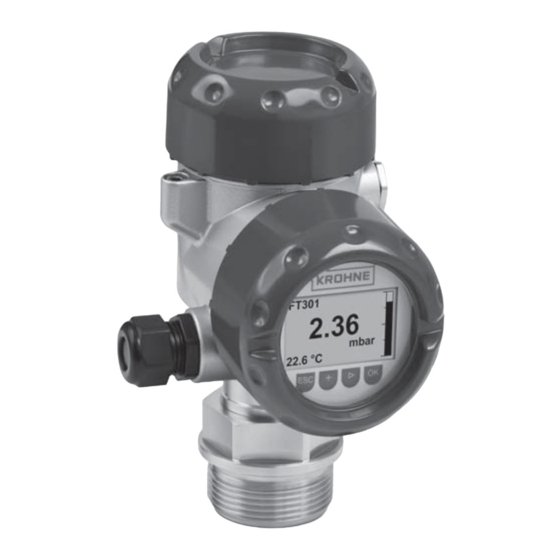 KROHNE OPTIBAR PM 5060 C Notice Technique