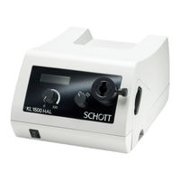 SCHOTT KL 1500 H Mode D'emploi