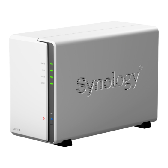 Synology DiskStation DS215j Guide D'installation Rapide