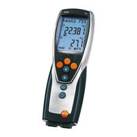 Testo 735-1 Mode D'emploi Raccourci