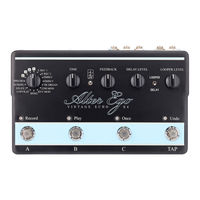 Tc Electronic Alter Ego X4 Vintage Echo Manuel D'utilisation