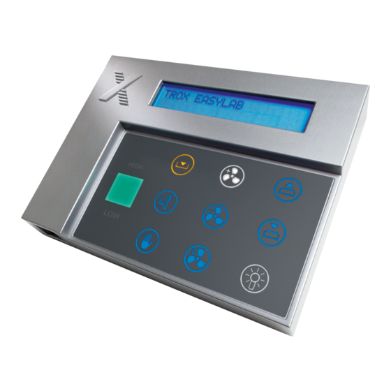 Trox Technik EASYLAB BE-LCD-01 Manuel D'installation Et De Fonctionnement