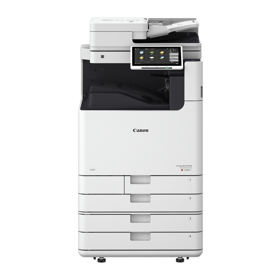 Canon imageRUNNER ADVANCE DX C5870i Foire Aux Questions