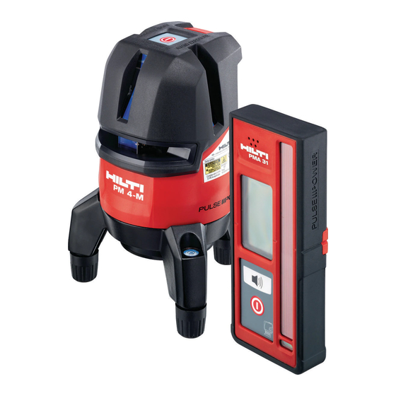 Hilti PM 4-M Mode D'emploi