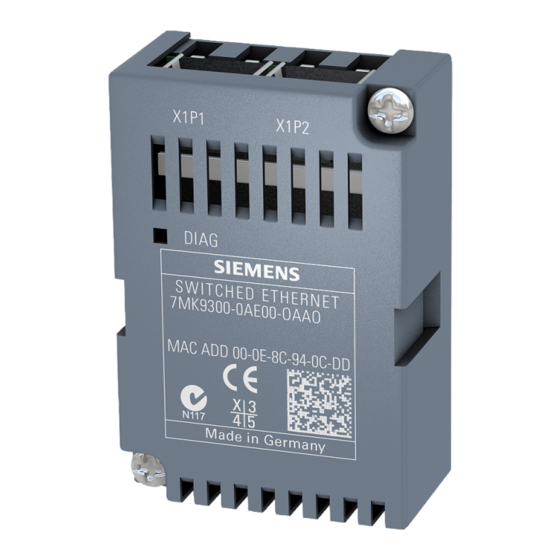 Siemens SENTRON 7KM PAC PROFIBUS DP Manuel