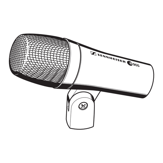 Sennheiser evolution e905 Notice D'emploi