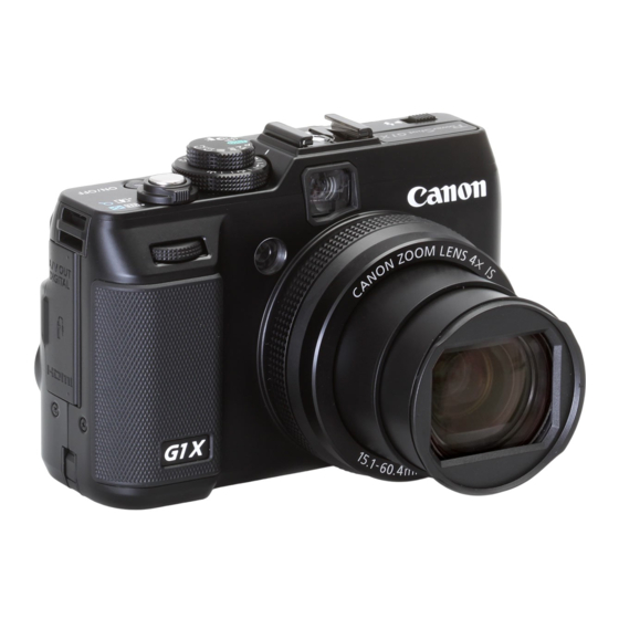 Canon PowerShot G1 X Guide D'utilisation