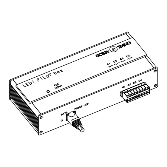 Gorgy Timing LEDI PILOT box Mode D'emploi