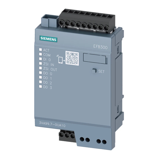 Siemens EFB300 Notice D'utilisation