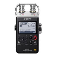 Sony PCM-D100 Mode D'emploi