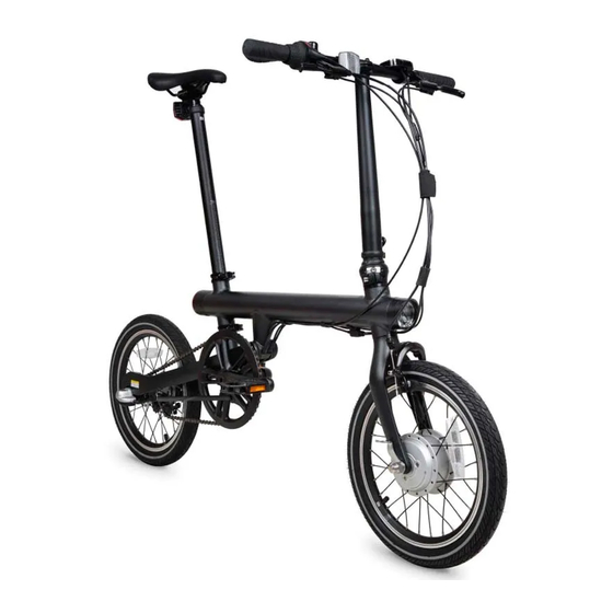 Mi Smart Electric Folding Bike XMDZLZXC01QJ Manuels