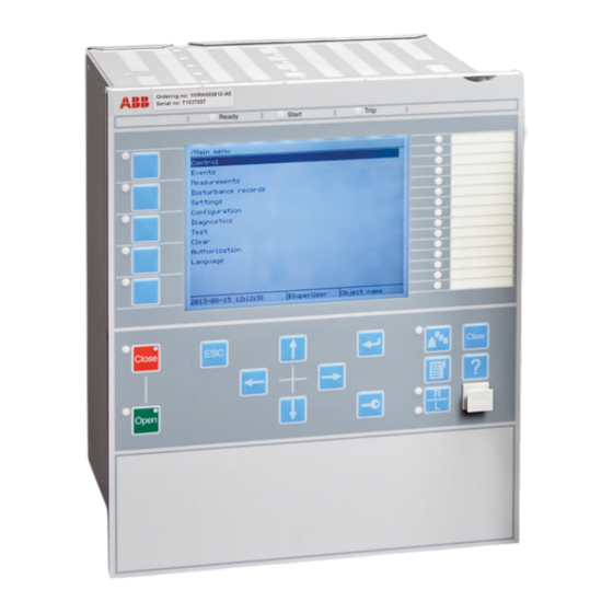 ABB Relion 670 Serie Guide De L'acheteur