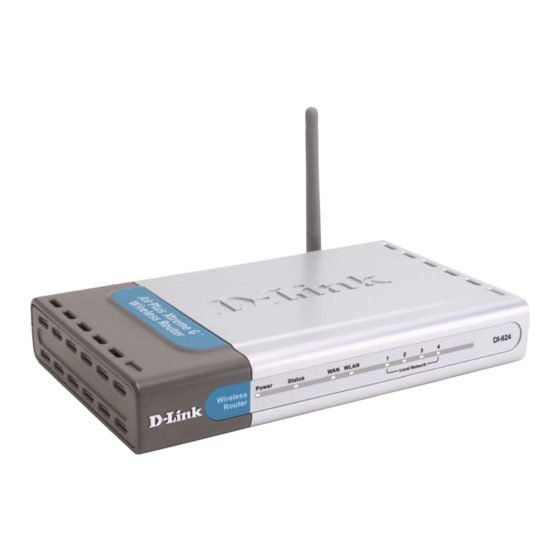 D-Link AirPlus Xtreme G DI-624 Manuel