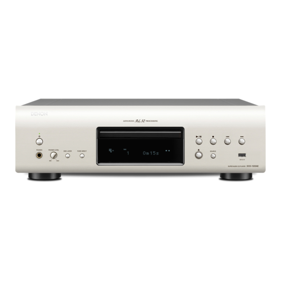 Denon DCD-1520AE Manuel De L'utilisateur