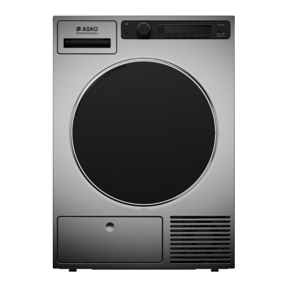 Asko TD75.C17X Notice D'utilisation