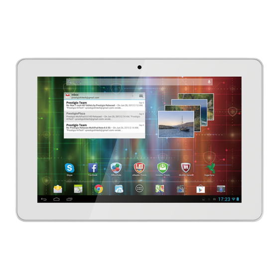 Prestigio MultiPad PMP5101C3G_QUAD Manuels