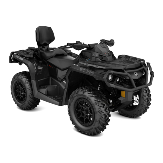 BRP can-am OUTLANDER Serie 2018 Guide Du Conducteur