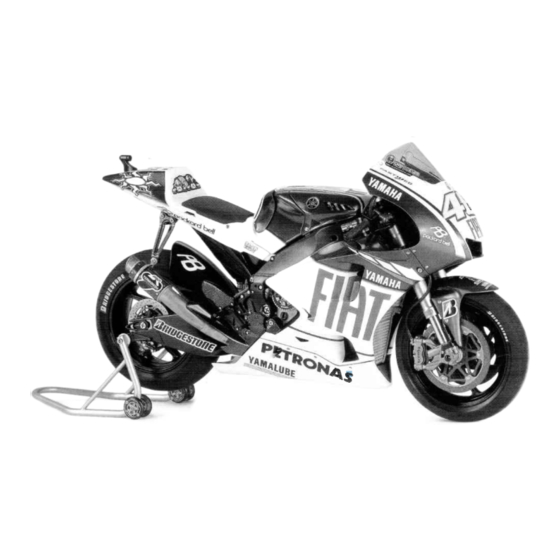 Tamiya YAMAHA YZR-M1'09 14117 Mode D'emploi