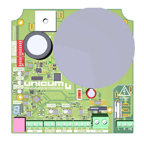 UNICUM UNIBOX 120 Guide D'installation Et D'utilisation