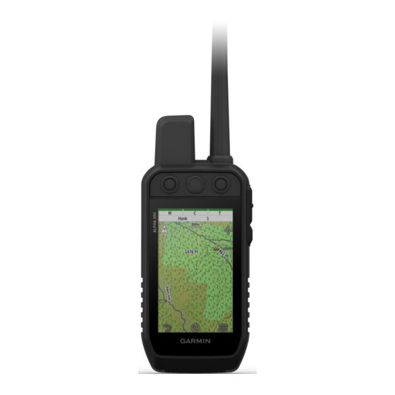 Garmin Alpha 300 Manuel D'utilisation