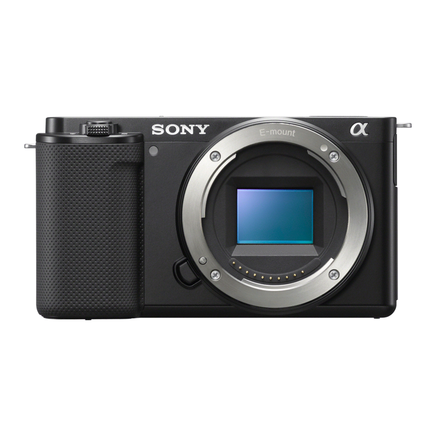 Sony ZV-E10 Guide D'aide