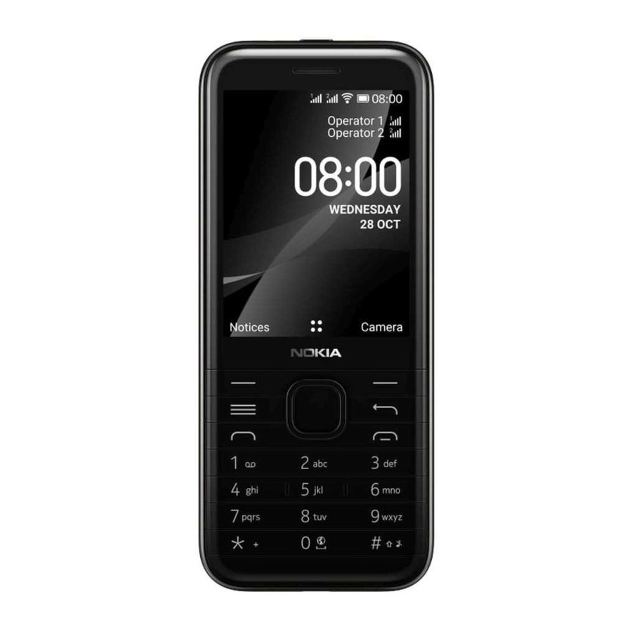 Nokia 8000 4G Guide De L'utilisateur